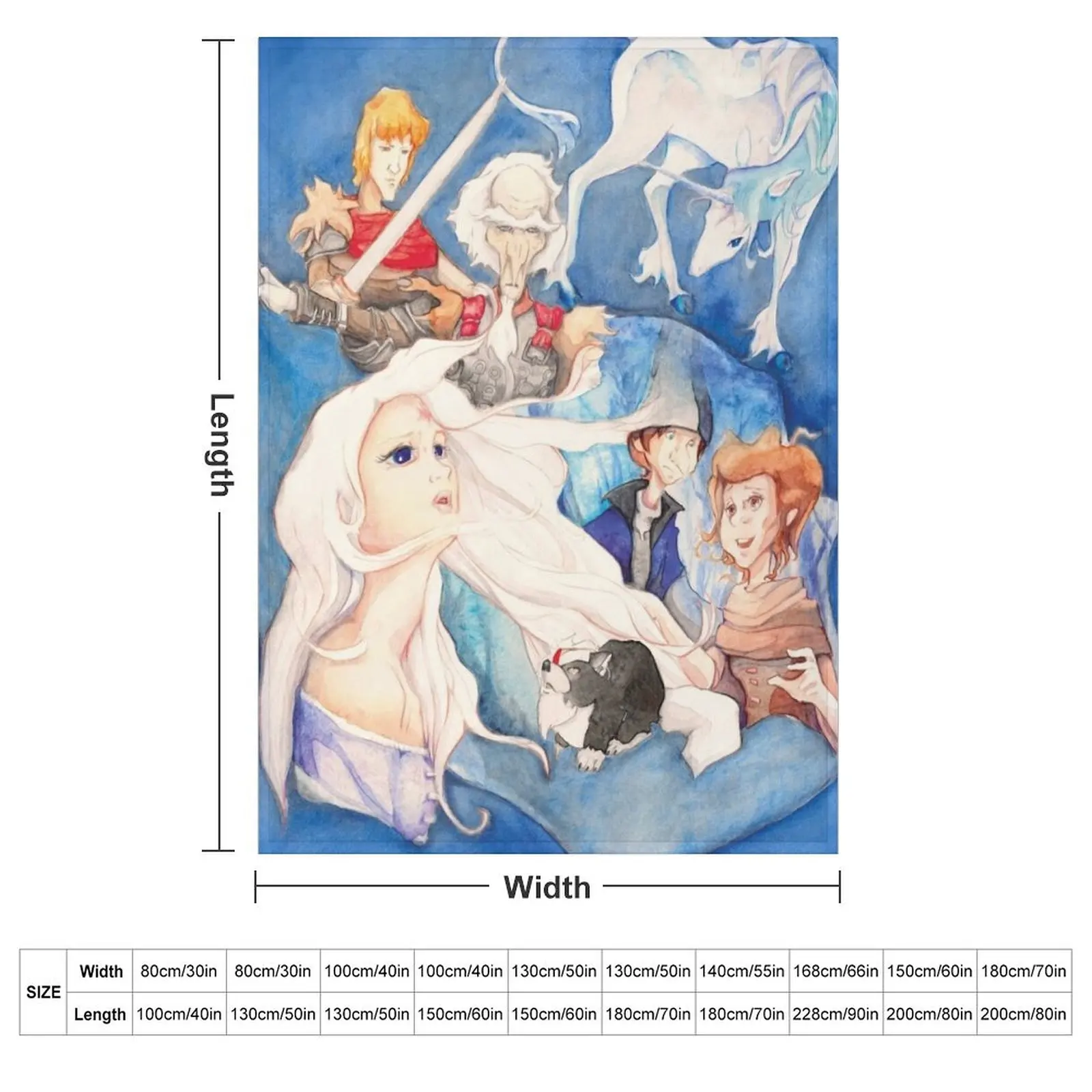 Reflections The Last Unicorn Throw Blanket halloween Sofa Throw Kid'S Travel anime Decorative Throw Blankets