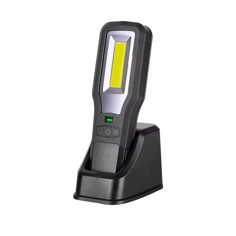 500lm Magnetic Rechargeable Waterproof Handheld type C COB LED Work Light with charging base