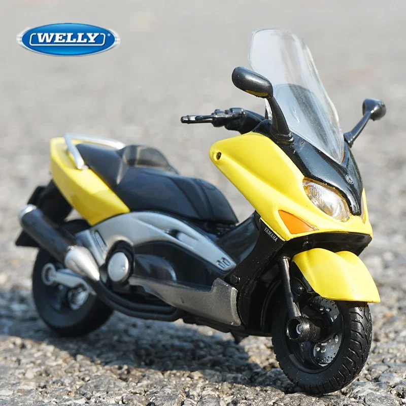 WELLY 1:18 YAMAHA XP500 TMAX Alloy Motorcycle Model Simulation Diecasts Metal Street Motorcycle Model Collection Childrens Gifts