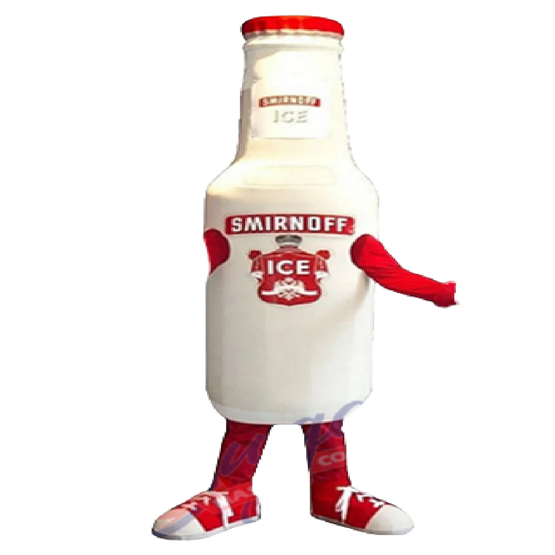 Smirnoff botella de agua de hielo disfraz de mascota disfraz de fantasía personalizado kit de cosplay de anime tema de mascota vestido de lujo carnaval b1254