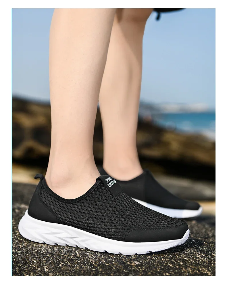 2025 neue Schuhe Männer Müßiggänger Licht Wandern Atmungsaktive Sommer Bequeme Casual Schuhe Männer Turnschuhe Zapatillas Hombre Plus – Detail 9