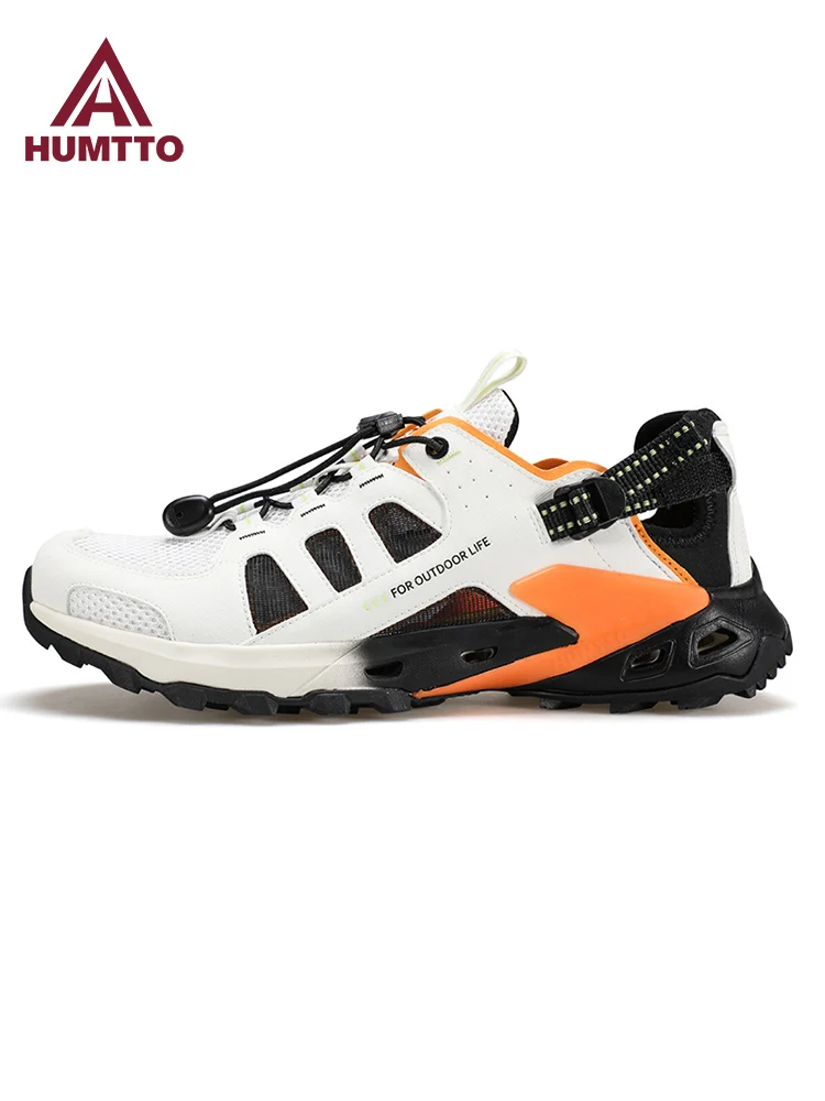 HUMTTO Outdoor Men Upstream Shoes water Breathable Summer Aqua Shoes Air Mesh Sandals Wading Quick Drying Beach hiking Sneakers