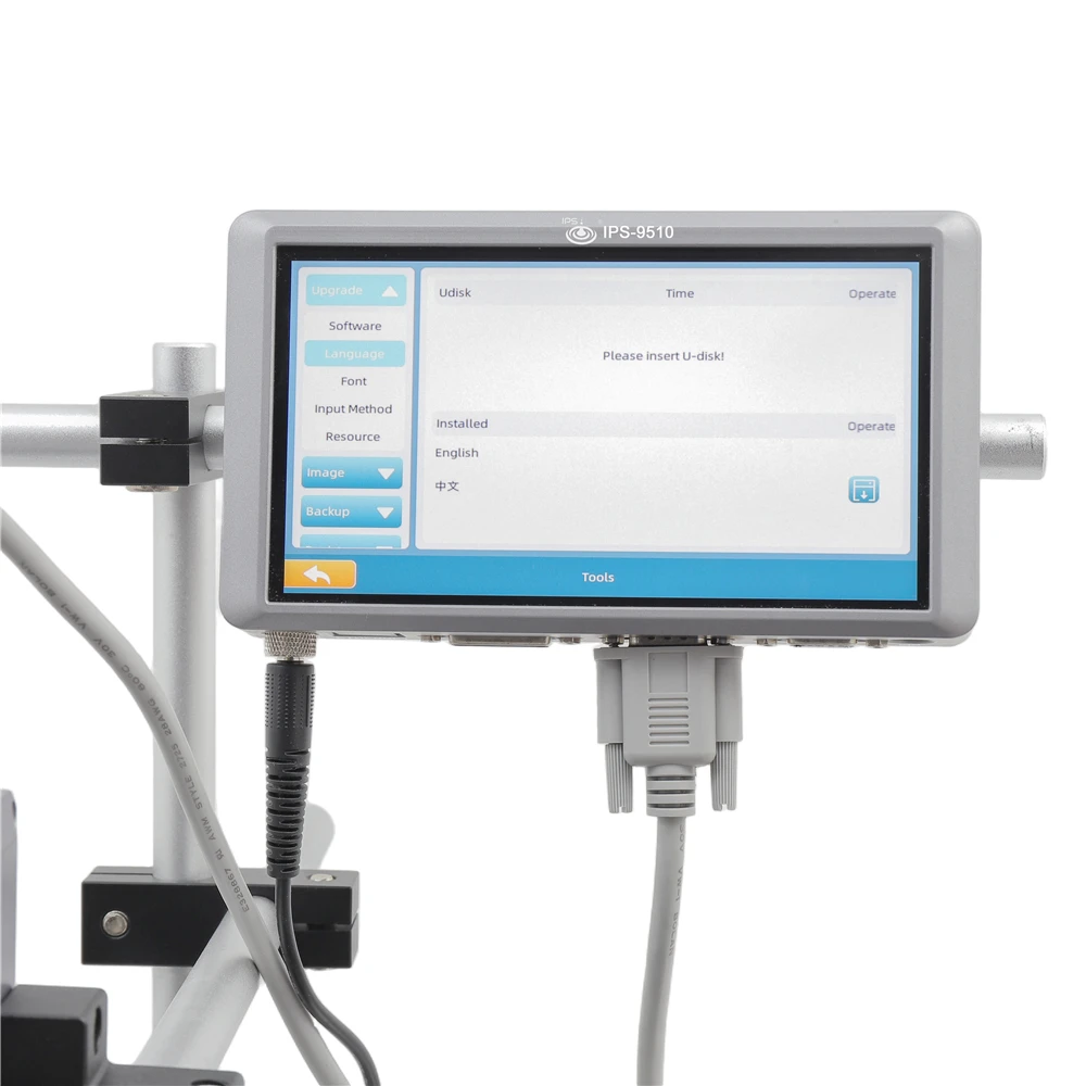 High Resolution Inkjet Printer HP TIJ 2.5 Thermal Technology 2 Printheads PVC Application 1-25.4mm Expiry Date Coder