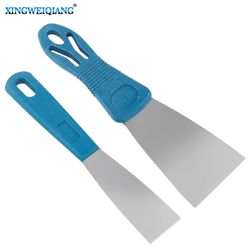 1Pc Stainless Steel Oblique Blade Scraper Putty Knife with Plastic Handle 1 Inch 2 Inch