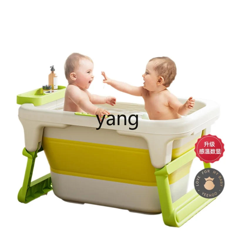 

CX Baby Bathtub Baby Bathtubs Children's Bath Bucket Foldable Sitting and Lying