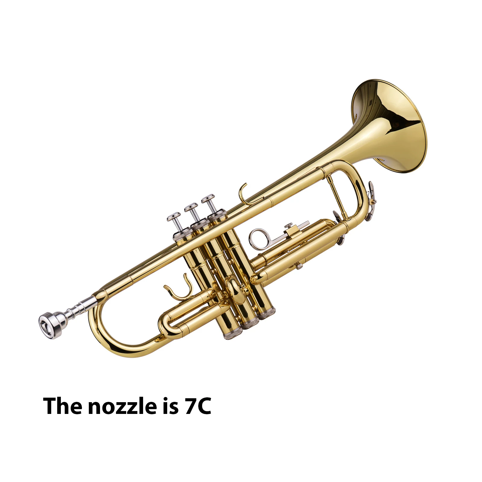 Труба Bb B Flat Brass Изысканная с мундштуком Перчатки Труба Концерт