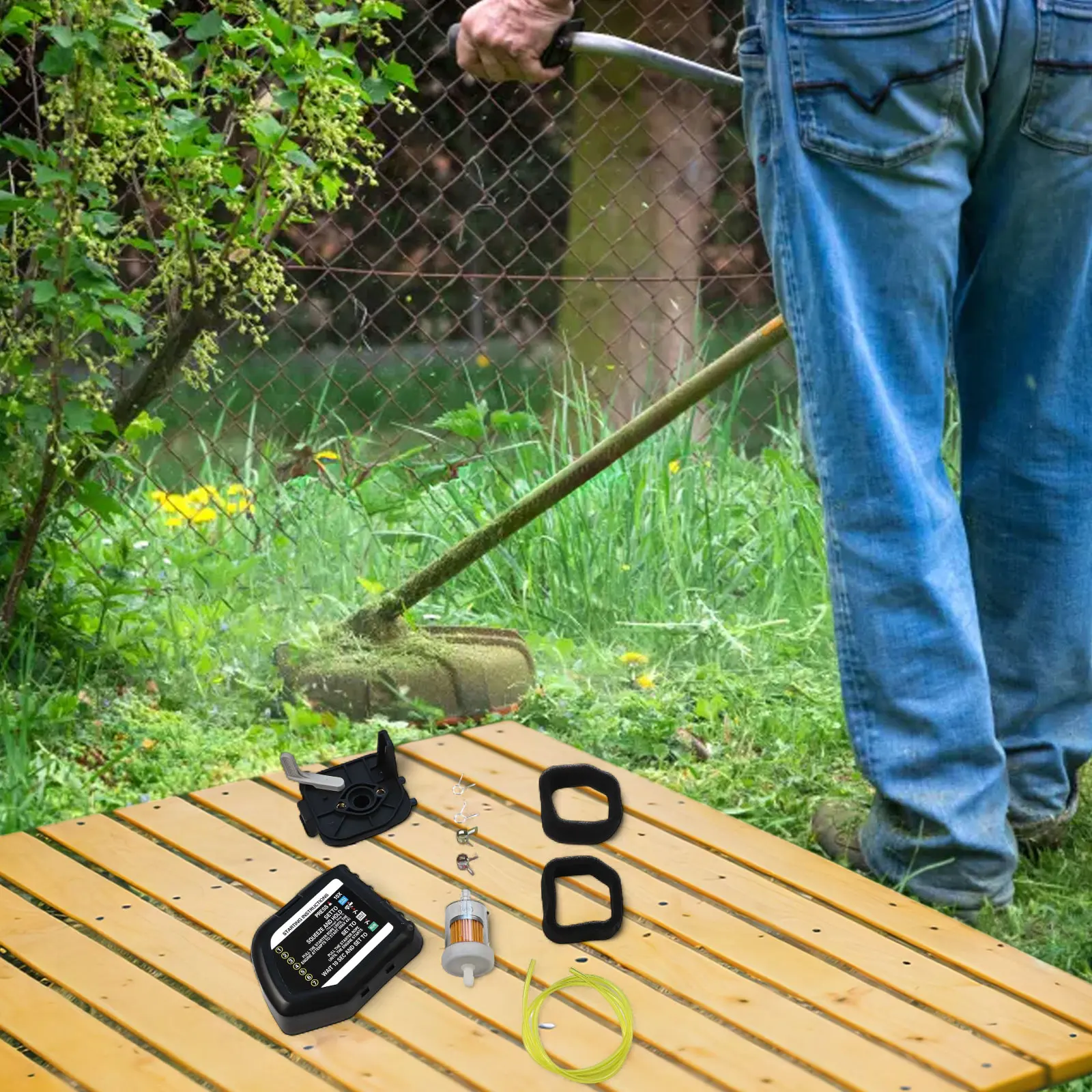 

Воздушный фильтр для газонокосилок 25CC и комплект с крышкой для эффективной работы двигателя, для ухода за садом