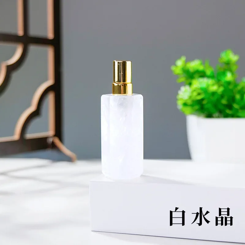 Spray Bottle 30ml Natural Crystal Jade Aromatherapy Essential Oil Perfume Atomizer Refillable Bottle Spa Beauty Salon Therapy image 3