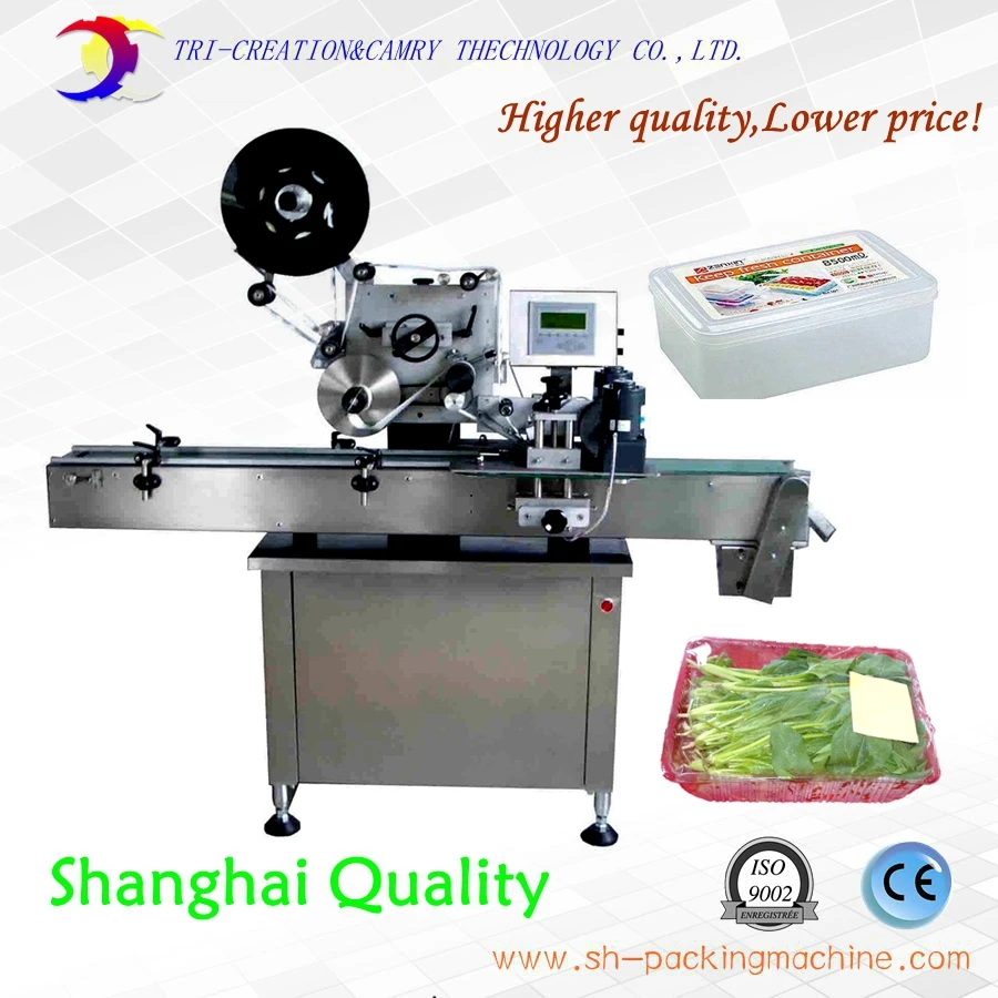 box carton bettery topside adhesive sticker labeling machine_customizable CE video，automatic plate sticker labeling machine