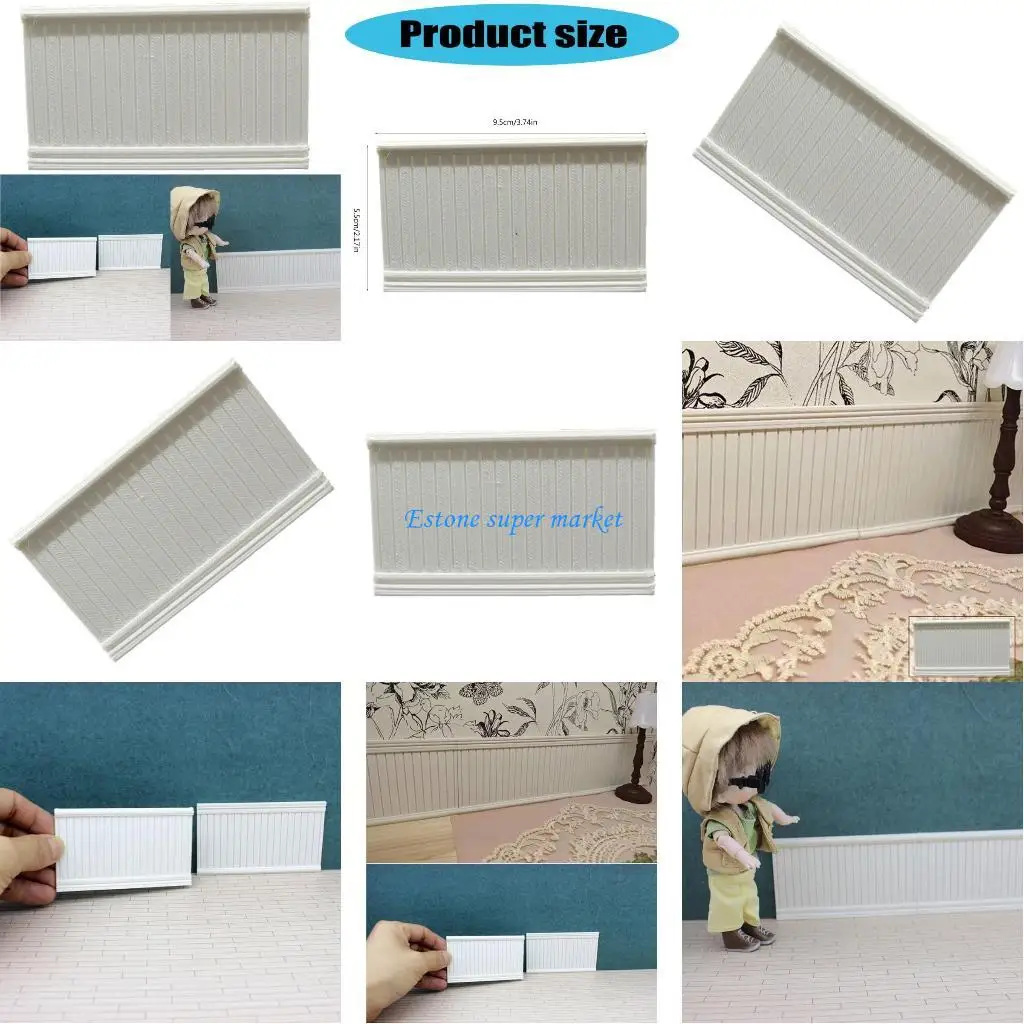 

090B Zakka Toy Wainscot Figure Model Realistic Vintage Realistic Doll House Pretend Girls Gift Realistic Wainscot