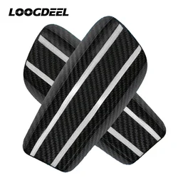 Loogdeel Carbon Fiber Soccer Shin Guard Adult Youth Kid Portable Carrying Case Super Strong Shock Resistance Football Shinguards