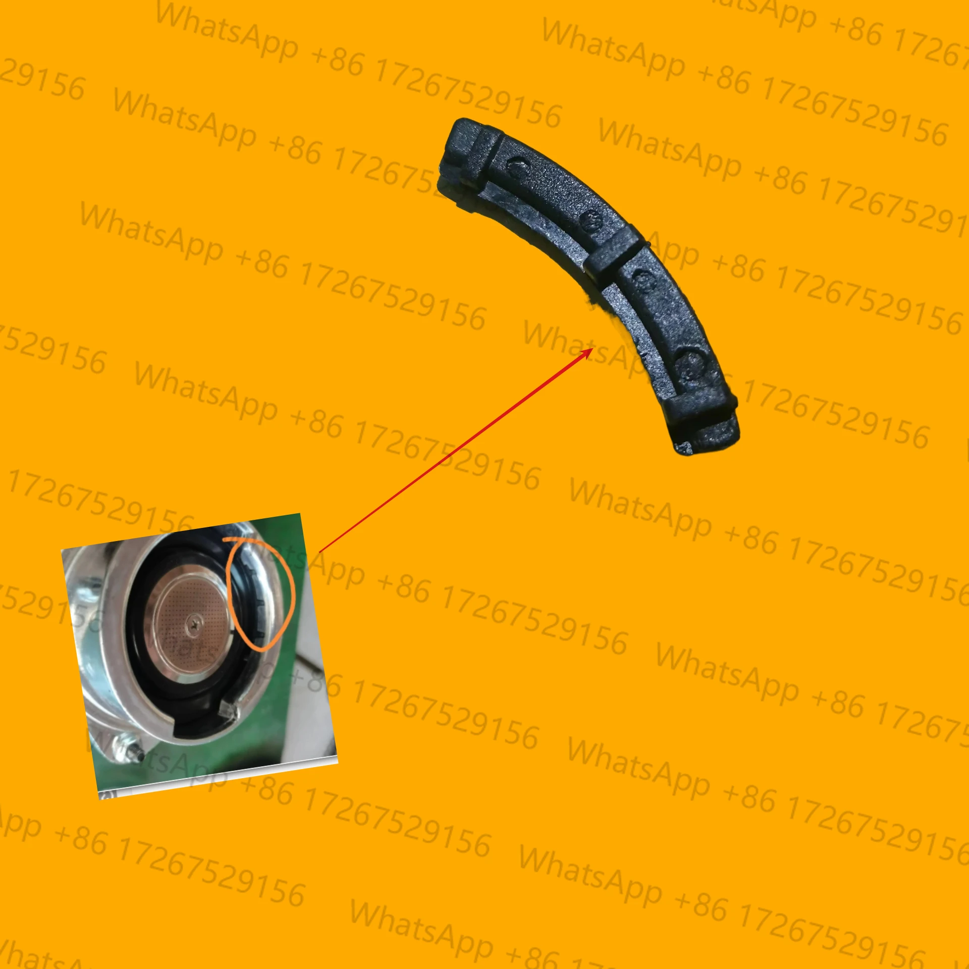 new 1pcs /2PCS Coffee Maker Spout Cushion Handle Snap (51mm Handle) For  Semi-Automatic