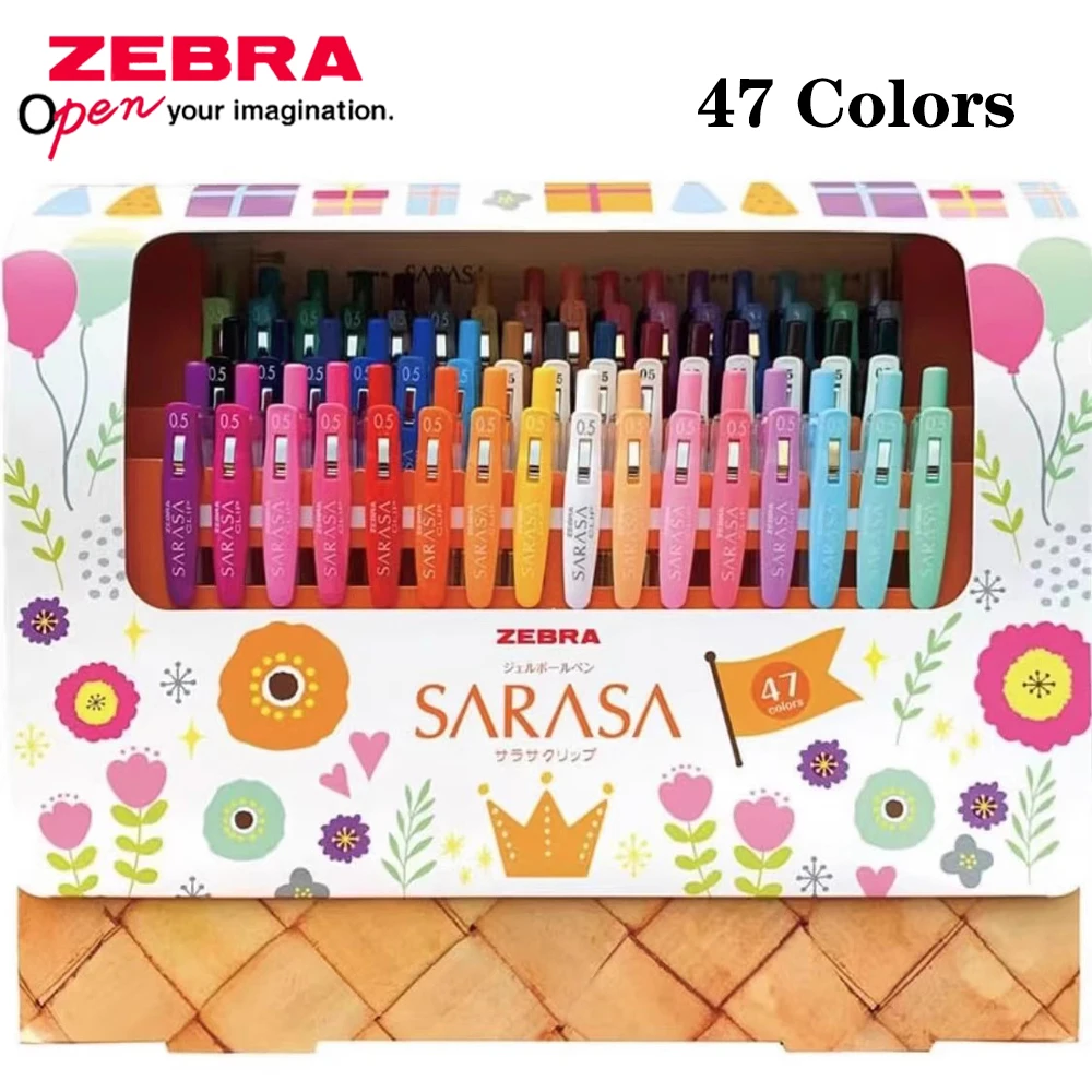 Imagem -04 - Zebra-japão Gel Pen Grupo 20th Anniversary Edição Limitada Color Press Caneta Esferográfica Coleção Caixa de Presente Artigos de Papelaria 47 Pcs