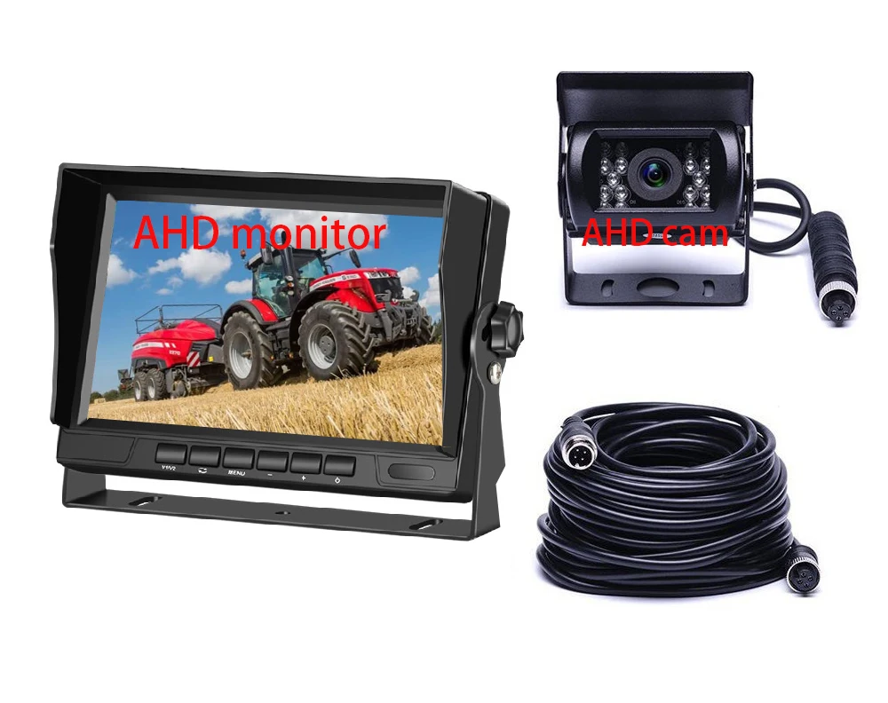 

Новая система камер заднего вида для автодомов: комплект для парковки с AHD 720P, проводной 7-дюймовый ЖК-монитор для тракторов, кемперов, автодомов, грузовиков