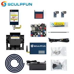 SCULPFUN Upgrade Laser Module 22W Głowica laserowa z pompą wspomagającą powietrze do grawerki laserowej serii S6/S9/S30/S30 Ultra