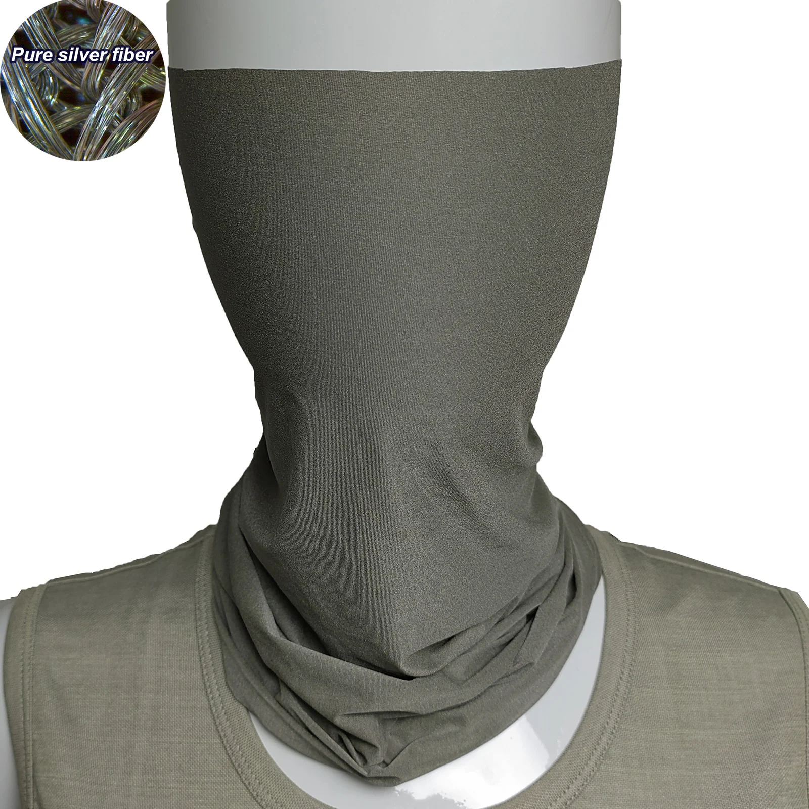 Bandana Multi Way - 실버 섬유 다기능 모자 EMF 차폐