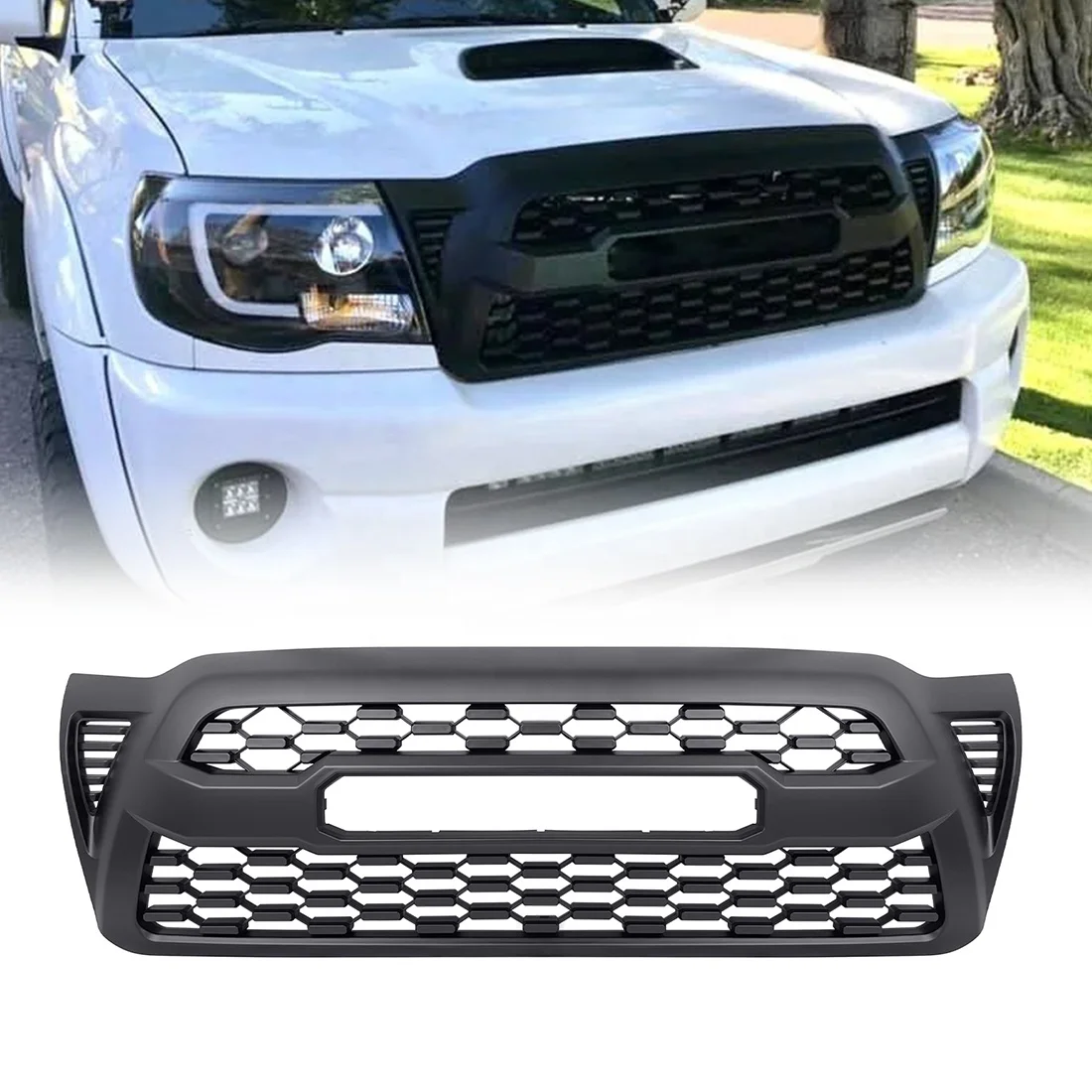 

Pickup Bodykit Accessories Front Grille Car Grill For 2005-2011 Toyota Tacoma Matte Black