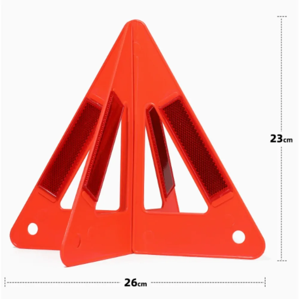 Warning sign for foldable tripod of car malfunction parking tripod remote reflective marker light