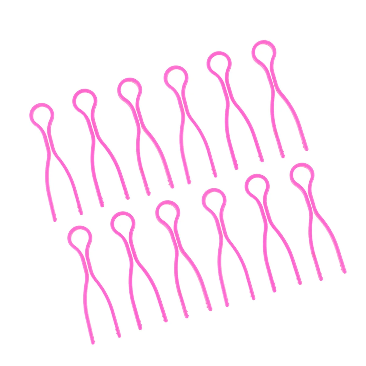 30 قطعة مقاطع بكرة بلاستيكية الخياطة الموضوع الأسطوانة ملفوفة المشبك مشبك ثابت قابلة لإعادة الاستخدام حامل الموضوع مناسبة للتطريز الوردي #2