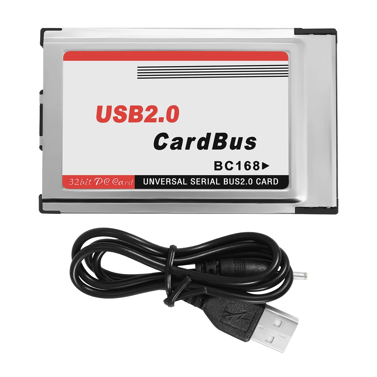 PCMCIA to USB 2.0 CardBus Dual 2 Port 480M Card Adapter for Laptop PC Computer