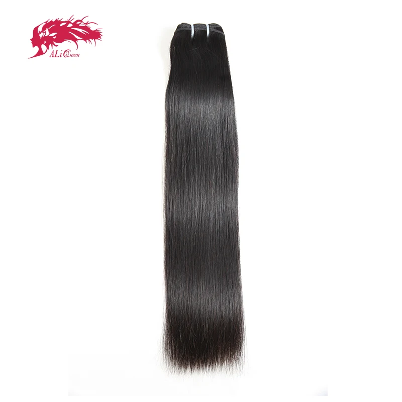 

Ali Queen Hair 1Pcs Bundle Human Hair Straight Raw Virgin Human Hair Natural Color Brazilian Unprocessed Human Hair Weave
