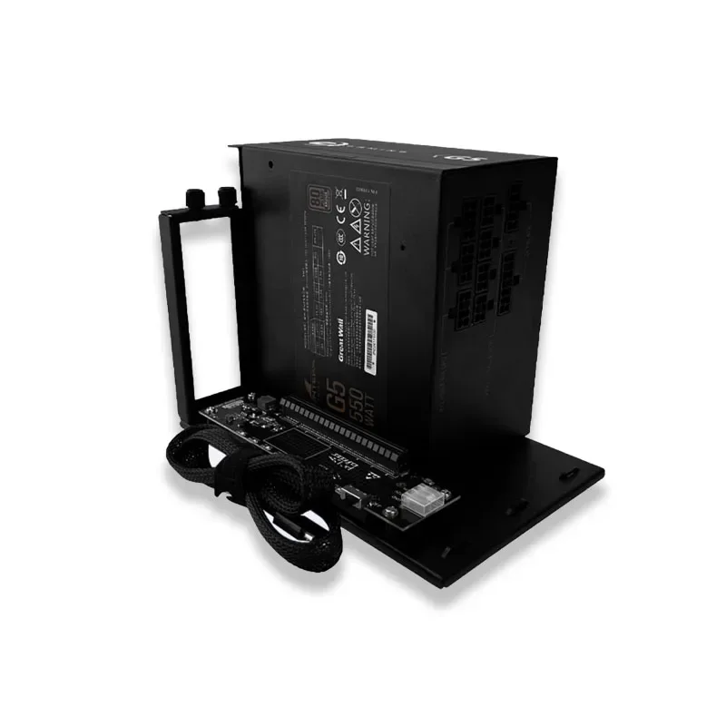 Oculink Dock Gráfica Externa, EG01 com G38 GPU Dock, 8 pinos conector e cabo de cotovelo, compatível com ATX, 800W fonte de alimentação, 64Gbps