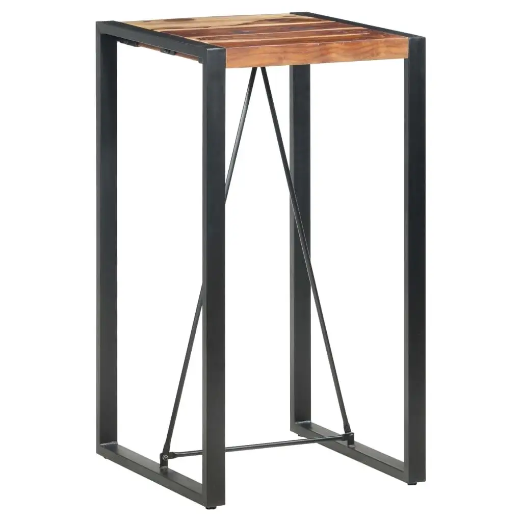 

Solid Sheesham Wood Bar Table 23.6x23.6x43.3 Inches – Stylish & Durable Design for Any Space