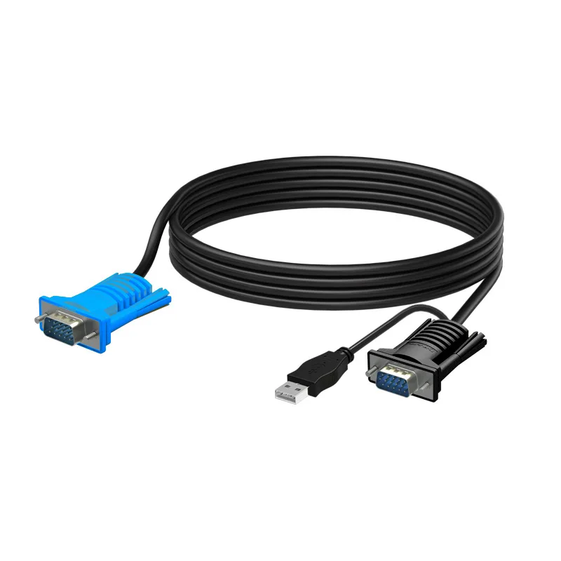 MT-VIKI Maituo Original KVM Cable VGA + USB to VGA 1.5m 3m and 5m, 5ft 10ft 15ft for 26xKL 46xKL 271UK-L 471UK-L 801UK-L