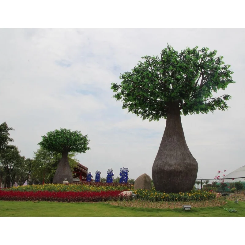 custom.Large Artificial Linden tree outdoor royal Breadfruit tree plastic simulation tree