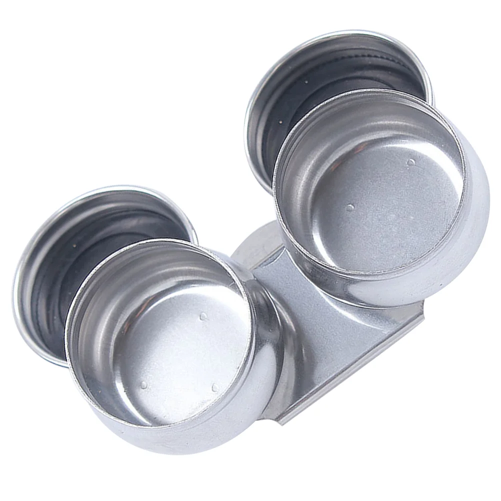 

Stainless Steel Pencil Pot Oil Painting Cleaning Container Cup Double Palette Cups Dipper Lid Design Palettes Brush Jar Metal