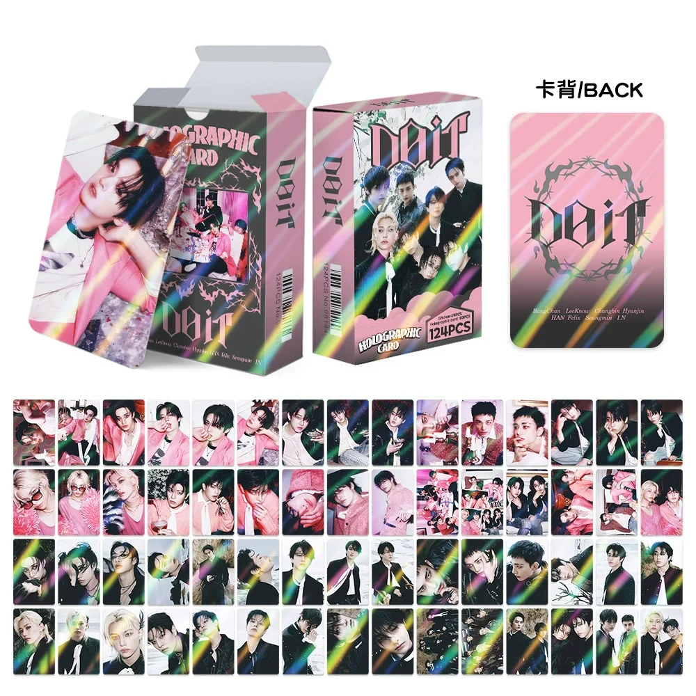 92-124 قطعة من شريط SKZ IT: مجموعة بطاقات الصور الجديدة من DO IT - بطاقات LOMO القابلة للجمع من Idol الكورية مع ملصقات إضافية