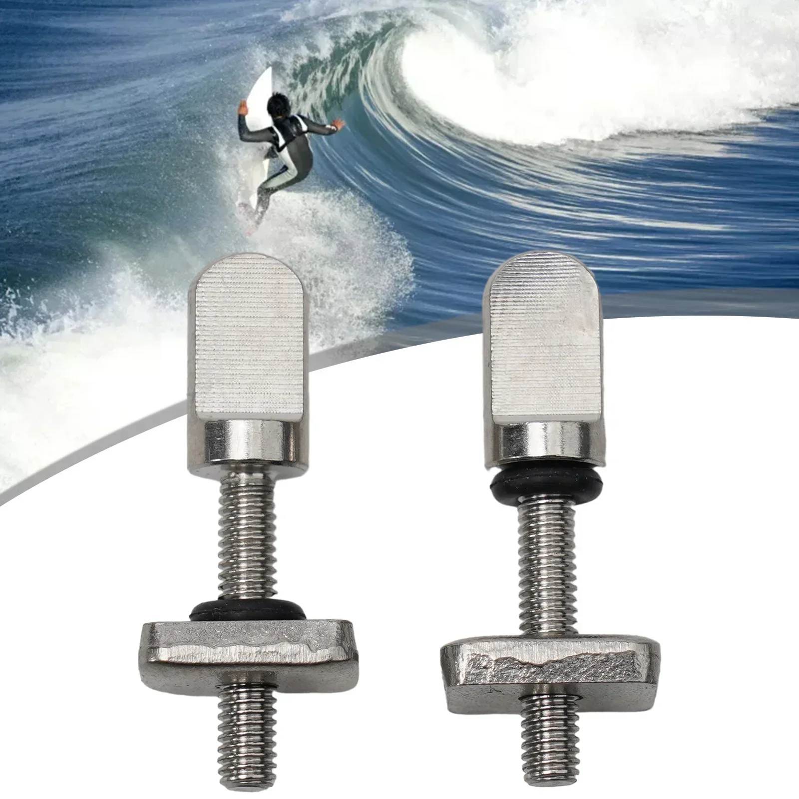 Prático de usar 100% novo parafuso de barbatana de pranchas de surf 316 aço inoxidável resistente à água do mar cauda de surf cerca de 20g