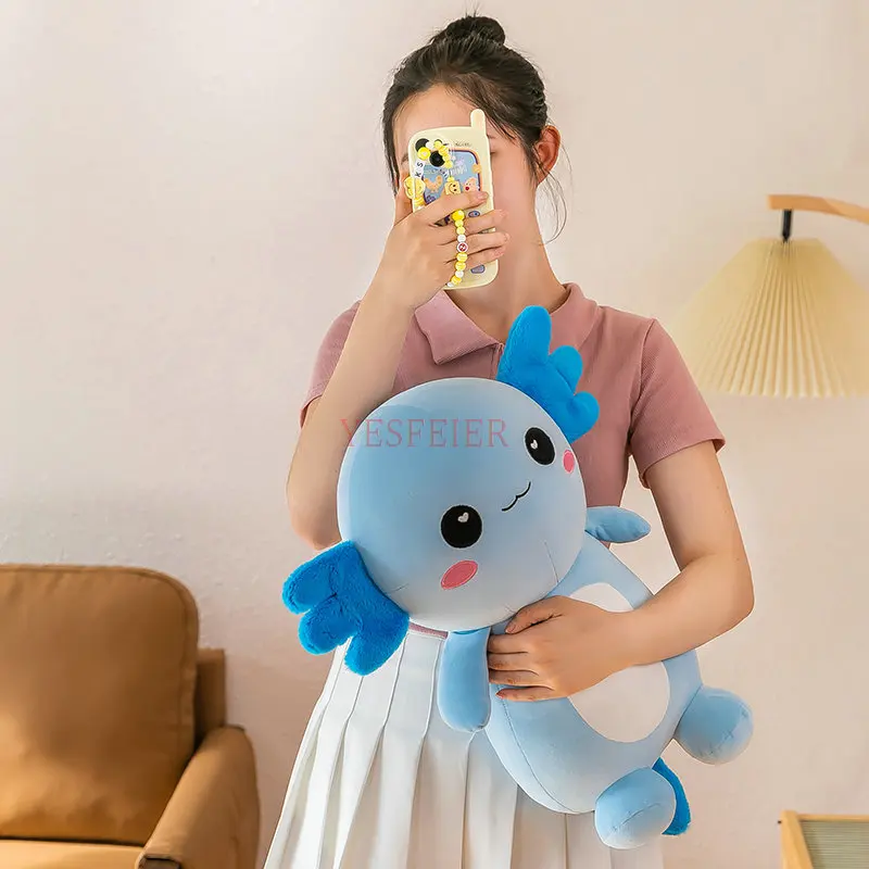 30-50cm Śliczny Axolotl Pluszowa zabawka Kreskówka Zwierzę Wypchana pluszowa lalka Urodziny Boże Narodzenie Halloween Prezenty Salamandra — zdjęcie 7