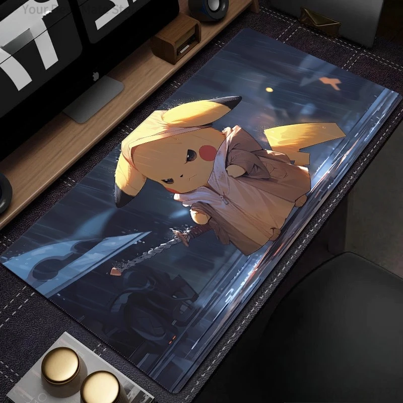 

High Definition Pokémon Gengar PU Leather Mouse Pad Oversized E-sports Game Animation Boys Computer Table Mat Large Keyboard Mat