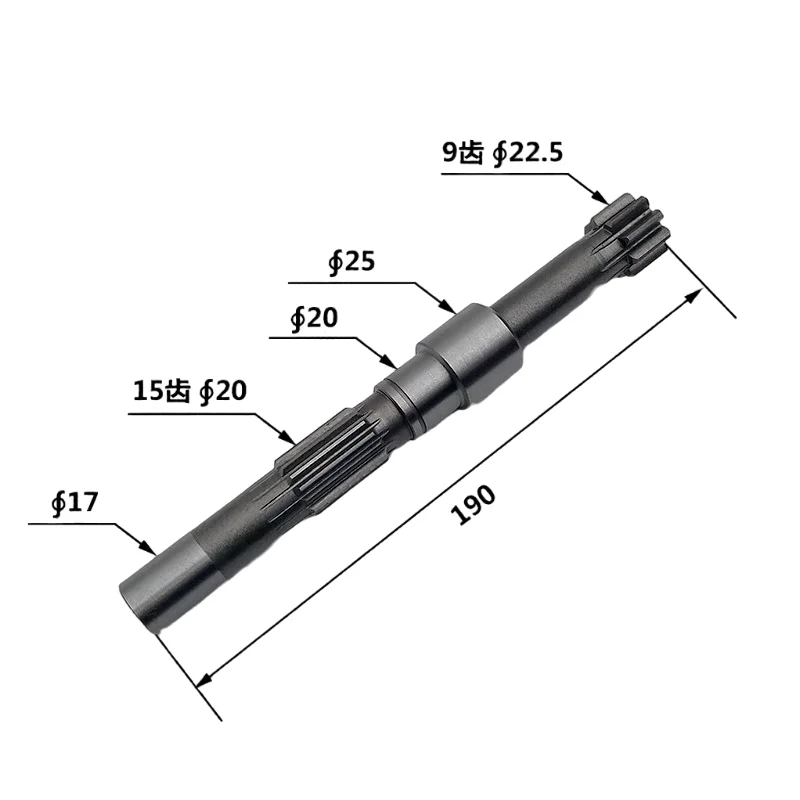 

Suitable for Komatsu PC35MR-3 Excavator Travel Motor Gear Pump Shaft/Motor Shaft 9/15 Teeth