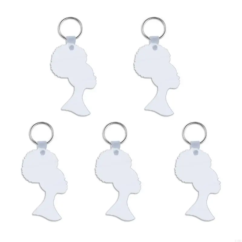 

R3MC MDF Blank Keychain with for Key Ring Double-Side Printed Heat Transfer Keychain for Christmas Valentine Graduation Prese