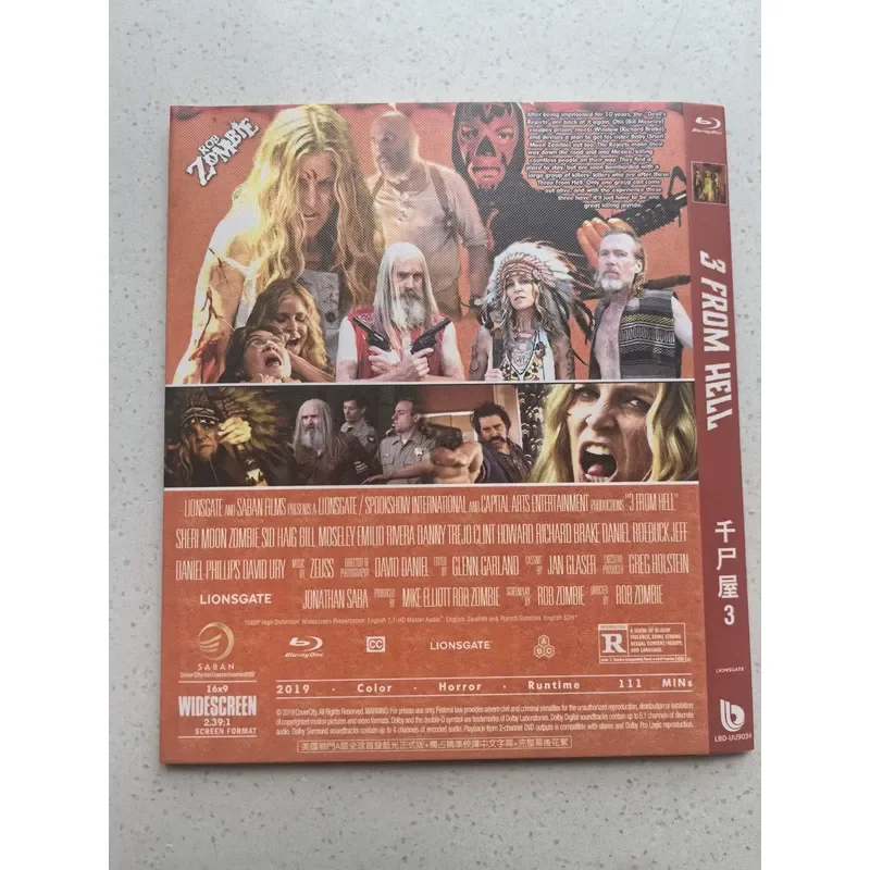 Personal Idle Out of Print Rare Classic Movie Thousand Corpses 3 Blu-ray BD the Price Is Not
