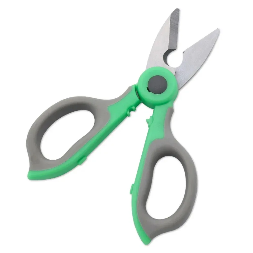 High Carbon Steel Scissors Household Shears Tools Electrician Scissors Stripping Wire Cut Tools for Fabrics, Paper a.