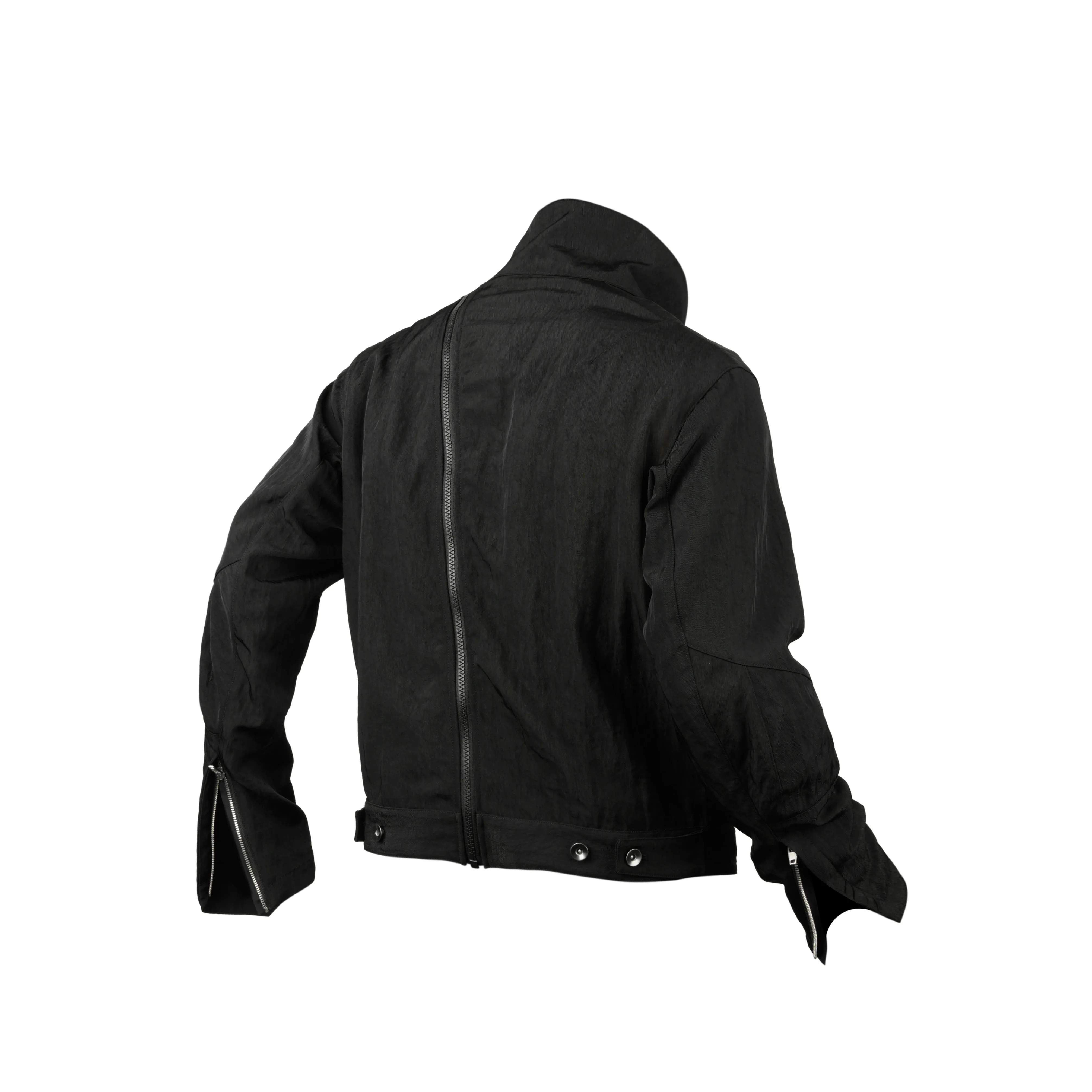 INCONSTANT 24AW J40-BK Avant-garde fashion Heavy denim Motorcycle Jackets Cropped jacket men amekaji