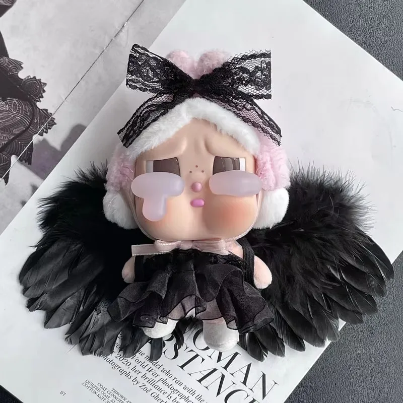 

POP MART Labubu clothes caybaby suits black and white angel wing suit wholesale no dolls only baby clothes