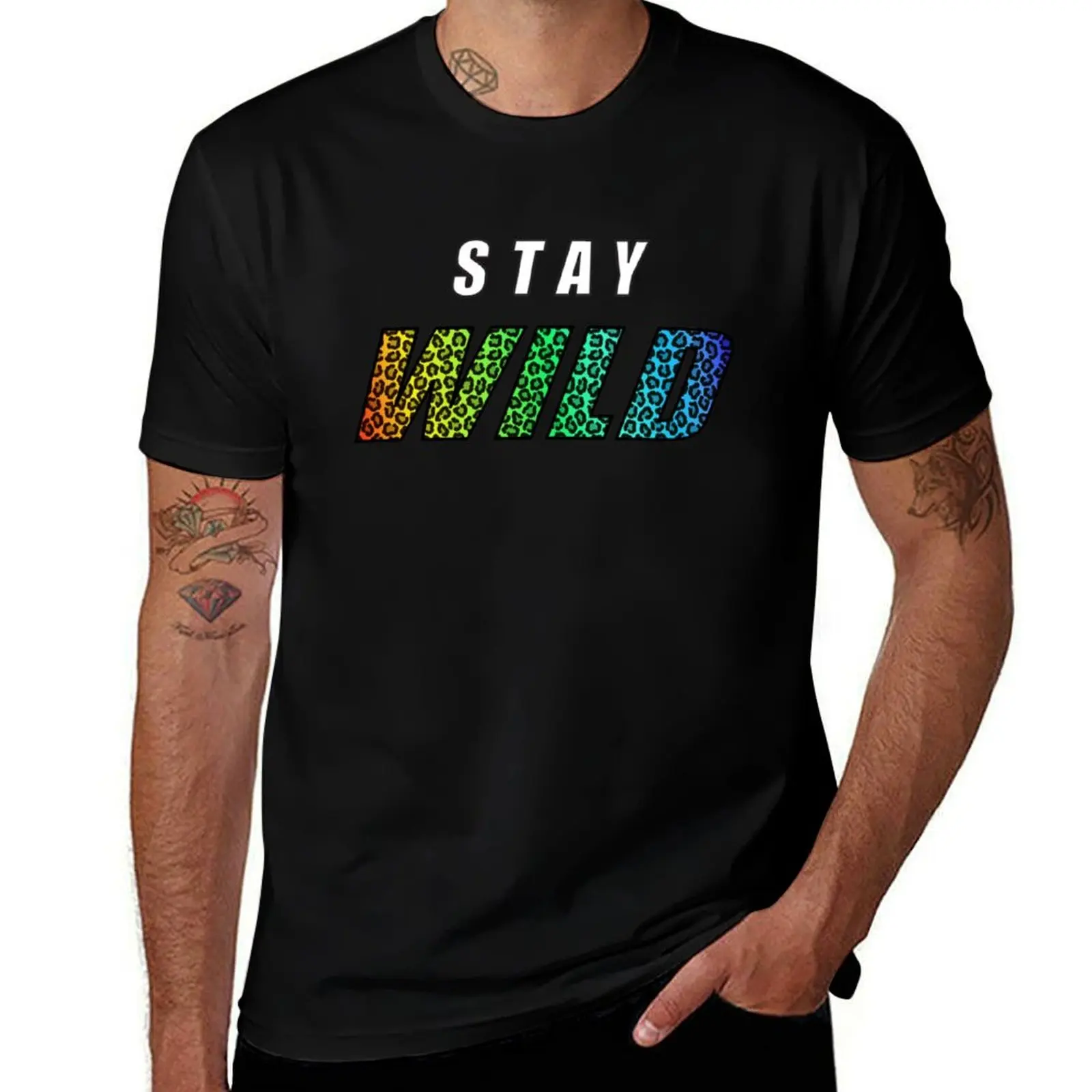 Stay Wild Exclusive Ben Azelart T-Shirt baggy shirts cute clothes Men's cotton t-shirt