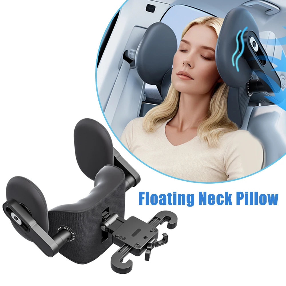 Adjustable Floating Car Ergonomic Neck Pillow Headrest Mechanical Seat Head Rest Comfort Support Travel Camping Road Trip