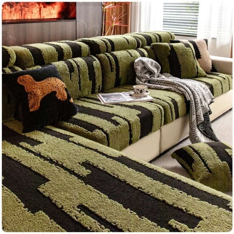 Universal All-inclusive Couch Covers Soft Cotton Sofa Lid Towel Velvet Chaise Lounge Slipcover Anti-cat Scratch Sofa Cover