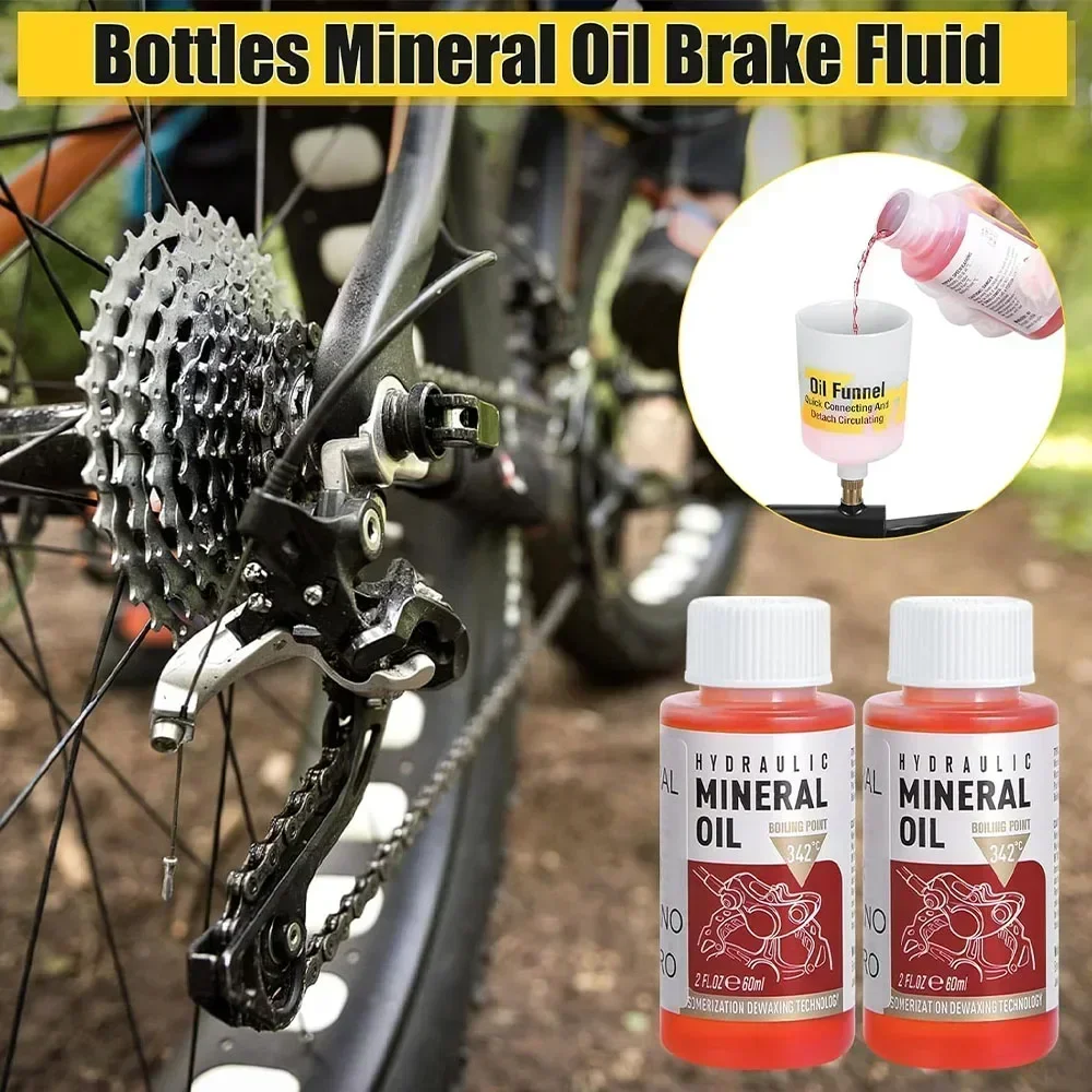 Líquido de frenos de bicicleta, sistema de aceite Mineral, accesorios para bicicletas de montaña