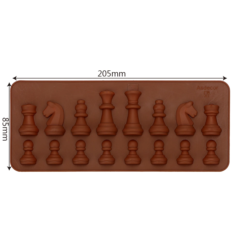 Ice Sugar Cake Mould Chocolate Mold Silicone Bakeware Kitchen Accessories Chess Shaped