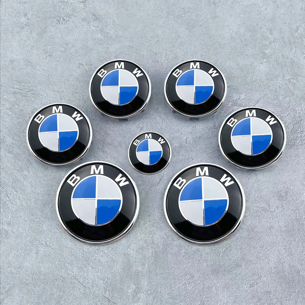 Badge emblème de coffre avant et arrière de capot de voiture, 7 pièces, pour mini BMW X2 X3 E60 E93 E87 G01 G20 X3 X5 F30 F20 E36 E46 E53 E90 F10 X6 M4