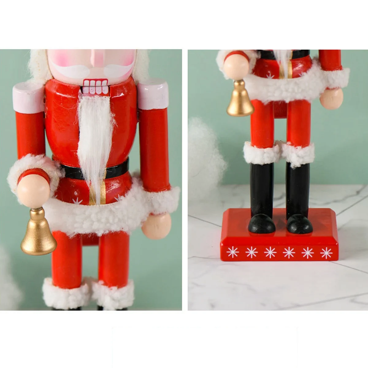 Christmas Santa Claus Nutcracker Holiday Wood Nutcracker Santa Figure Home Decor Present