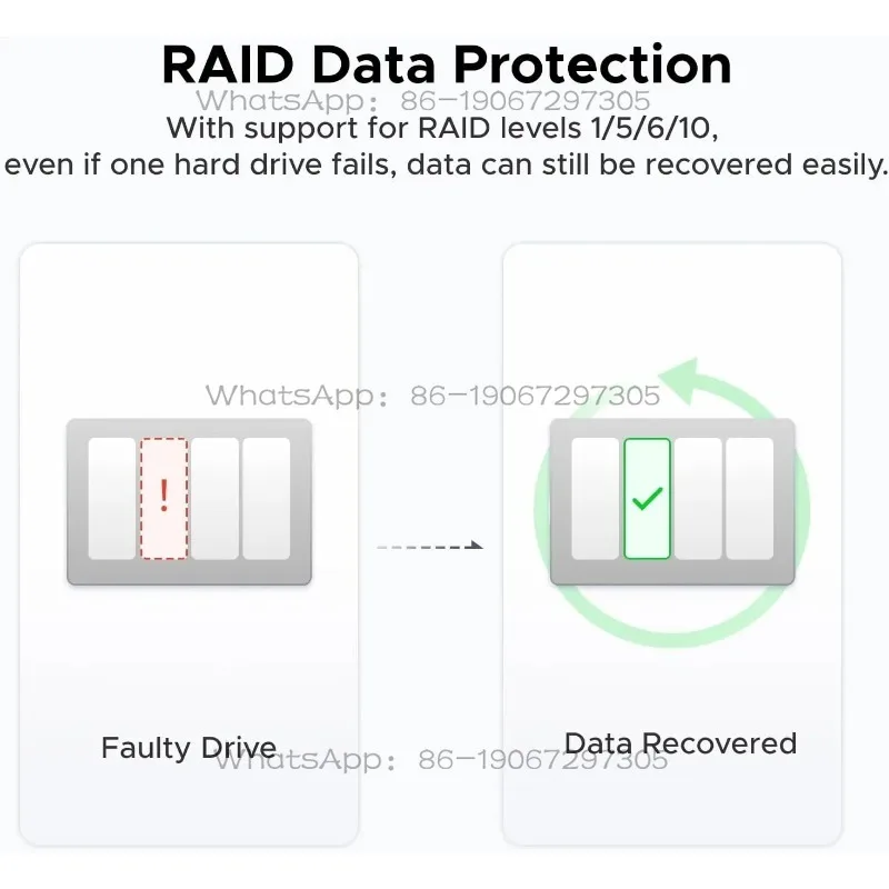 

DXP4800 Plus 4 Bay Desktop NAS Pentium Gold 8505 5 Core CPU 4K 60Hz Network Attached Storage (Diskless)