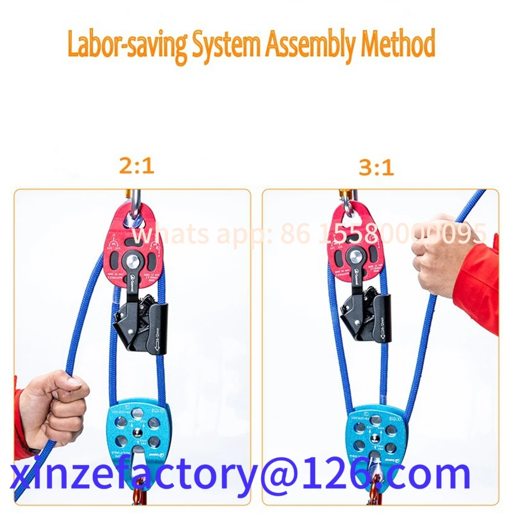 

Be suitable for climbing lifting pulley Lift Weight Pulley Device Rescue Survive Gear Rock Climb