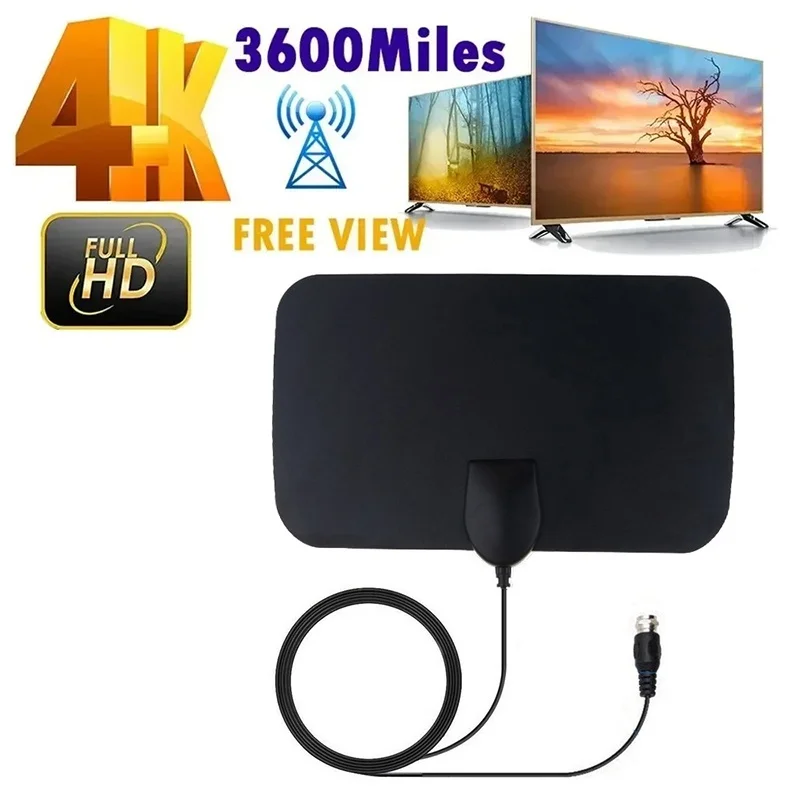 Protable Indoor Digita 4K TV Antenna For Digital TV 1080P HD Booster For RV Outdoor Car Antenna Indoor Smart TV Signal Receiver